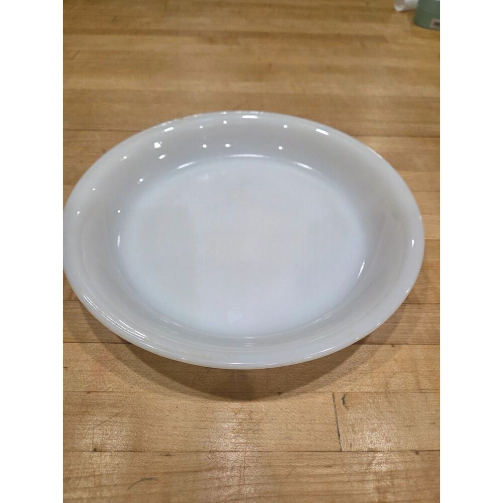 Vintage Fire King White Milk Glass 9 Inch Pie Plate Pan